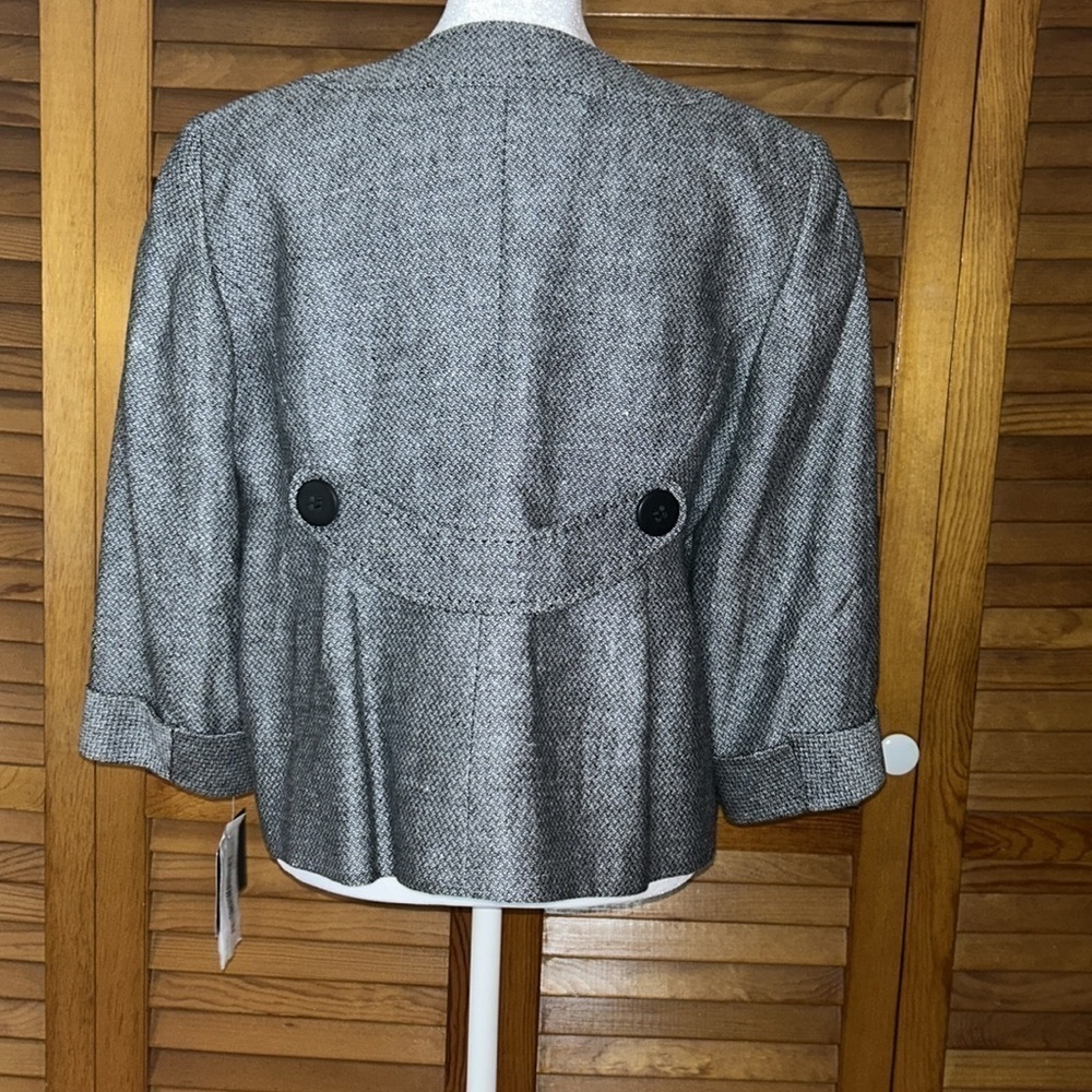 NWT Liz Claiborne Black & White Tweed “Dress Rehearsal” Size 12P - Picture 10 of 15